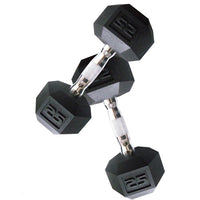 Powercore Rubber Hexagon Dumbbells