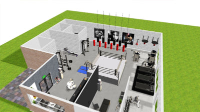 3D gym floorplan sample 2