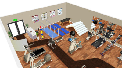 3D gym floorplan sample 4