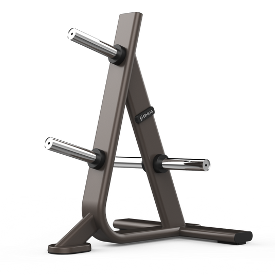 Shua Olympic Weight Plate Tree (Brown frame)