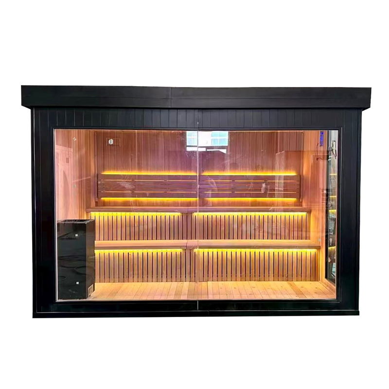 Load image into Gallery viewer, Powercore Hybrid Outdoor Sauna (6 person) 3x 2 x2.1m
