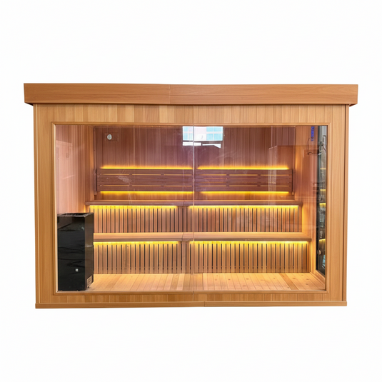 Powercore Hybrid Outdoor Sauna (6 person) 3x 2 x2.1m
