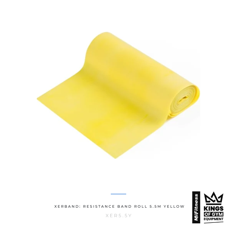 Load image into Gallery viewer, Xerband: Resistance Band Roll 5.5m Yellow – MiFitness Kings of Gym Equipment
