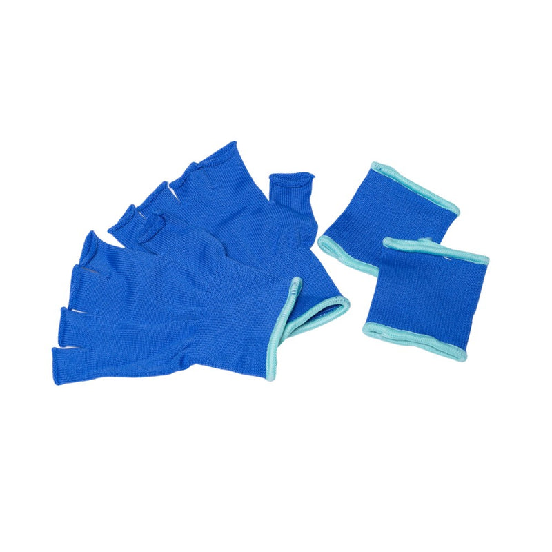 Load image into Gallery viewer, Wrist Wrap Blue And White*

