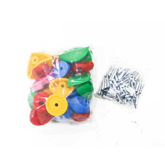 Kids Equipment: Wall Climbing Grips (32 Piece set)