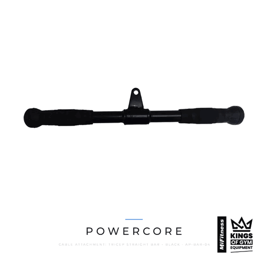 Cable Attachment: Tricep Straight Bar - Black – MiFitness Kings of Gym Equipment