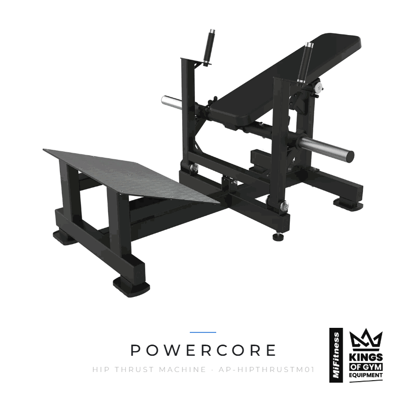 Load image into Gallery viewer, Powercore Hip Thrust Machine – MiFitness Kings of Gym Equipment
