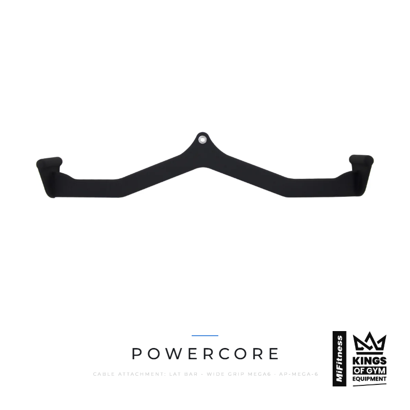 Load image into Gallery viewer, Cable Attachment: Lat Bar - Wide Grip (MEGA6) – MiFitness Kings of Gym Equipment
