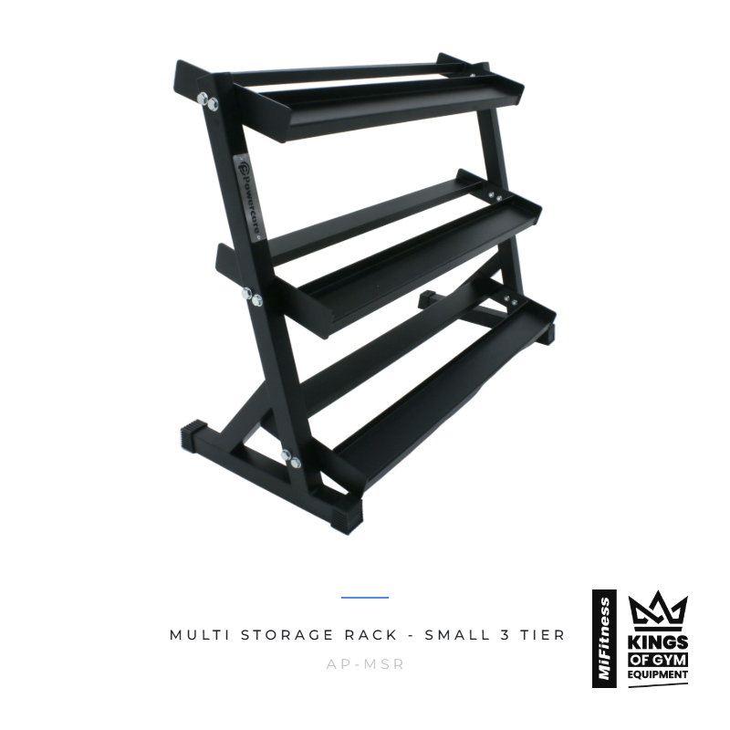 Load image into Gallery viewer, Multi Storage Rack - Small 3 Tier – MiFitness Kings of Gym Equipment
