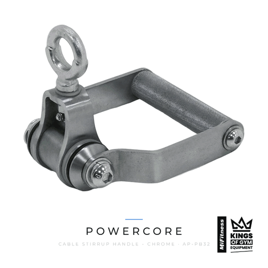 Powercore Cable Stirrup Handle - Chrome – MiFitness Kings of Gym Equipment