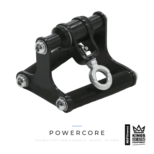 Powercore Double Grip Cable Handle - Black – MiFitness Kings of Gym Equipment
