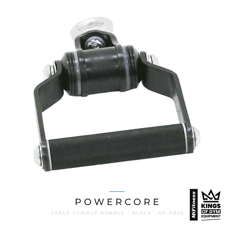 Load image into Gallery viewer, Powercore Cable Stirrup Handle - Black – MiFitness Kings of Gym Equipment
