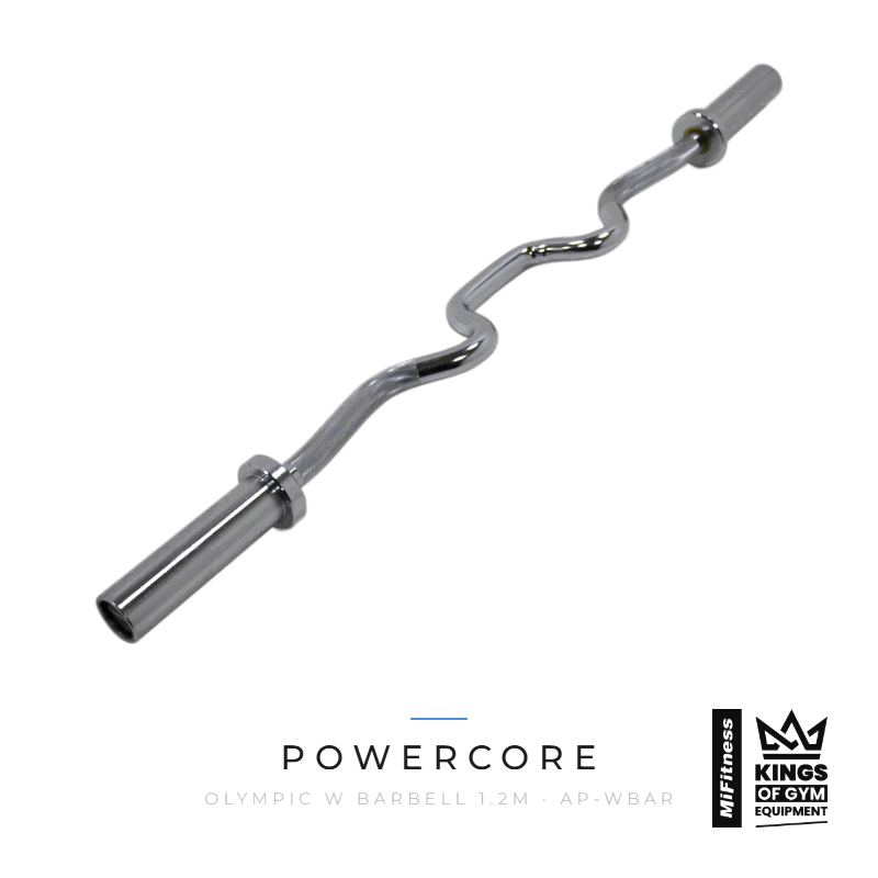 Load image into Gallery viewer, Powercore Olympic W Barbell (1.2m) – MiFitness Kings of Gym Equipment
