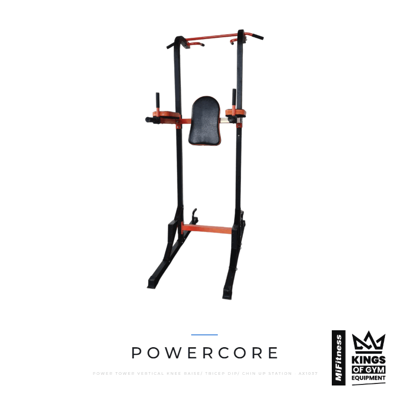 Load image into Gallery viewer, Powercore Power Tower (Vertical Knee Raise/ Tricep Dip/ Chin Up Station) – MiFitness Kings of Gym Equipment
