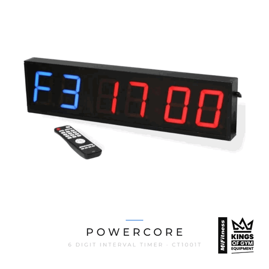 Powercore 6 Digit Interval Timer – MiFitness Kings of Gym Equipment