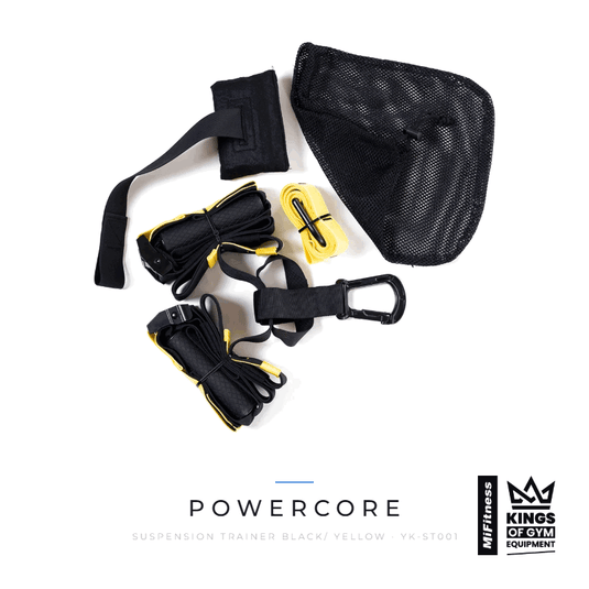 Powercore Suspension Trainer (Black/ Yellow) – MiFitness Kings of Gym Equipment