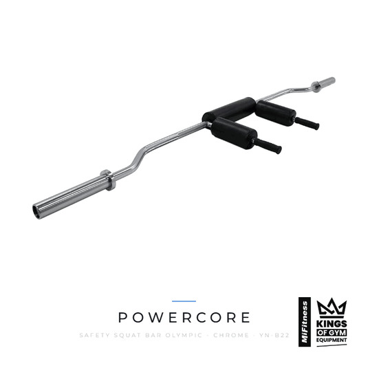 Powercore Safety Squat Bar Olympic - Chrome – MiFitness Kings of Gym Equipment