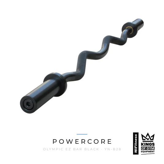 Powercore Olympic EZ Bar Black – MiFitness Kings of Gym Equipment