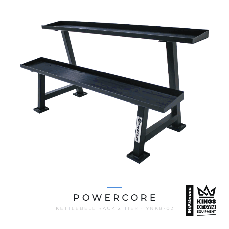 Load image into Gallery viewer, Powercore Kettlebell Rack (2 Tier) – MiFitness Kings of Gym Equipment
