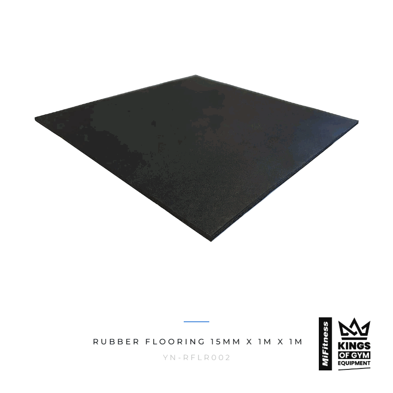 Load image into Gallery viewer, Rubber Flooring (15mm x 1m x 1m) – MiFitness Kings of Gym Equipment
