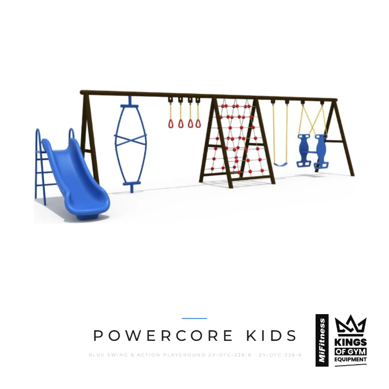 Load image into Gallery viewer, Blue Swing &amp; Action Playground (Zy-Dfc-226-6) – MiFitness Kings of Gym Equipment
