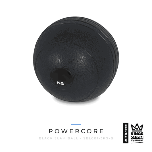 Powercore Black Slam Ball – MiFitness Kings of Gym Equipment