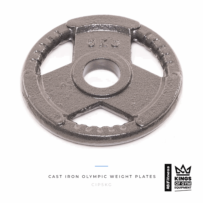 Load image into Gallery viewer, Cast Iron Olympic Weight Plates – MiFitness Kings of Gym Equipment
