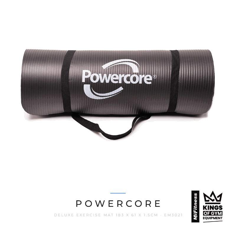 Load image into Gallery viewer, Powercore Deluxe Exercise Mat (183 x 61 x 1.5cm) – MiFitness Kings of Gym Equipment
