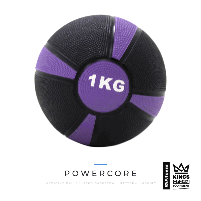 Load image into Gallery viewer, Powercore Medicine Balls 1 -10kg (Basketball Pattern) – MiFitness Kings of Gym Equipment

