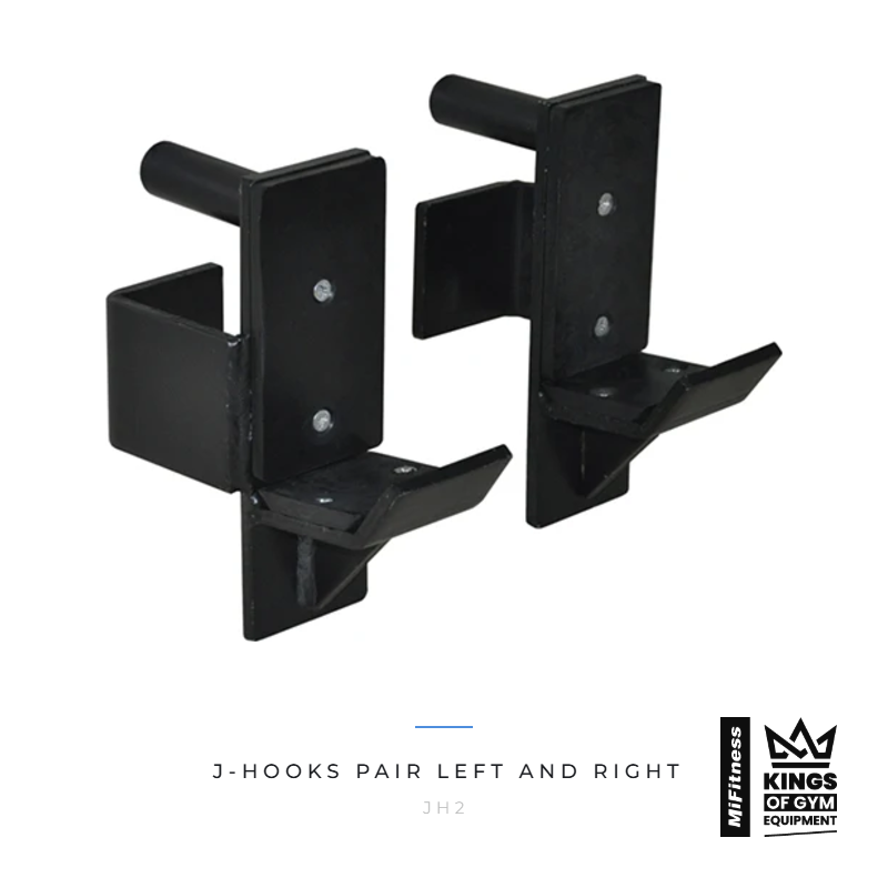 Load image into Gallery viewer, J-Hooks Pair (Left and Right) – MiFitness Kings of Gym Equipment
