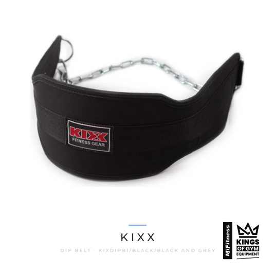 Kixx Dip Belt Black Grey – MiFitness Kings of Gym Equipment
