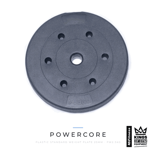 Powercore Plastic Standard Weight Plate (25mm) – MiFitness Kings of Gym Equipment