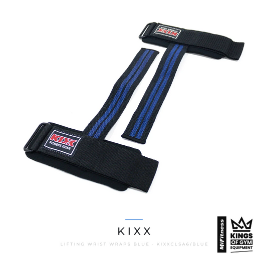 Kix Lifting Wrist Wraps Blue – MiFitness Kings of Gym Equipment