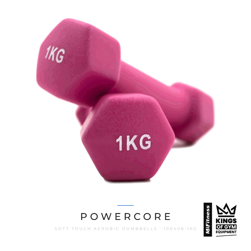 Load image into Gallery viewer, Powercore Soft Touch Aerobic Dumbbells – MiFitness Kings of Gym Equipment
