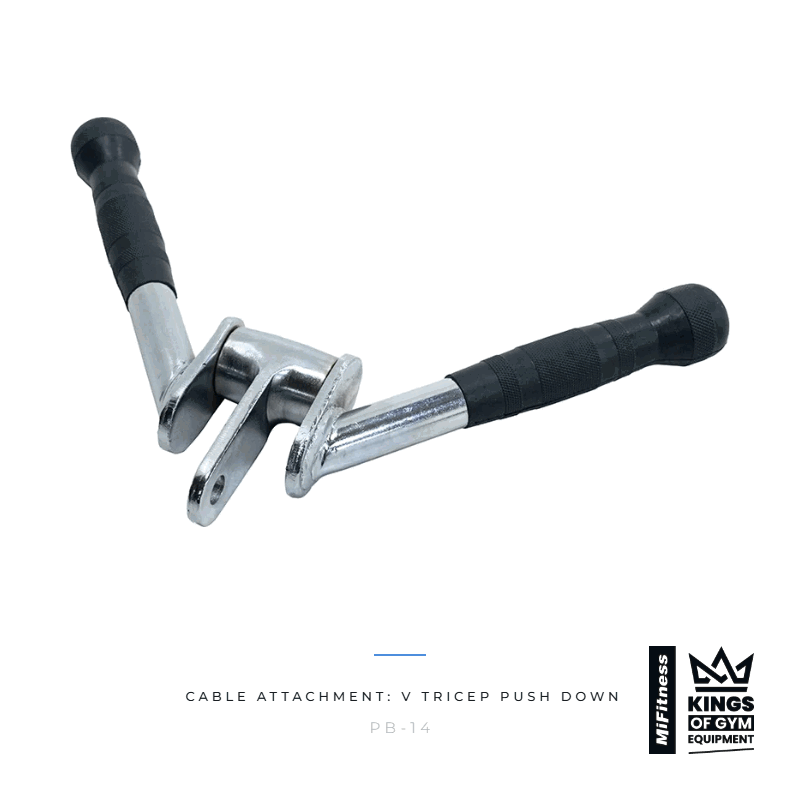 Load image into Gallery viewer, Cable Attachment: V Tricep Push Down – MiFitness Kings of Gym Equipment
