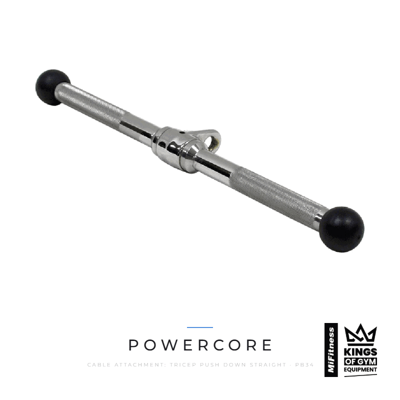 Load image into Gallery viewer, Cable Attachment: Tricep Push Down (Straight) – MiFitness Kings of Gym Equipment
