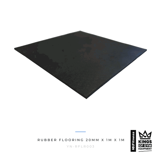 Rubber Flooring (20mm x 1m x 1m) – MiFitness Kings of Gym Equipment
