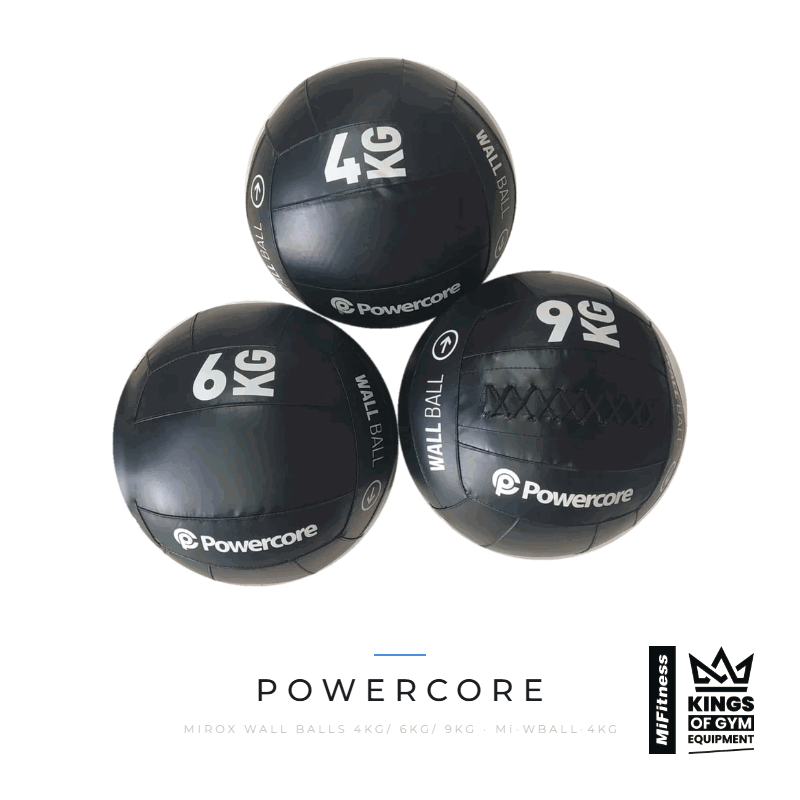 Load image into Gallery viewer, Powercore MiRox Wall Balls (4kg/ 6kg/ 9kg) – MiFitness Kings of Gym Equipment
