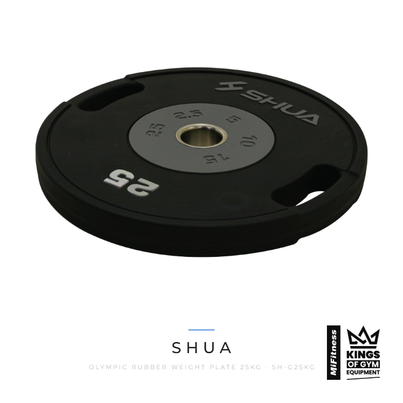 Load image into Gallery viewer, Shua Olympic Rubber Weight Plate 25kg – MiFitness Kings of Gym Equipment
