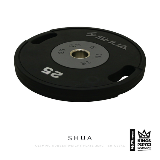 Shua Olympic Rubber Weight Plate 25kg – MiFitness Kings of Gym Equipment