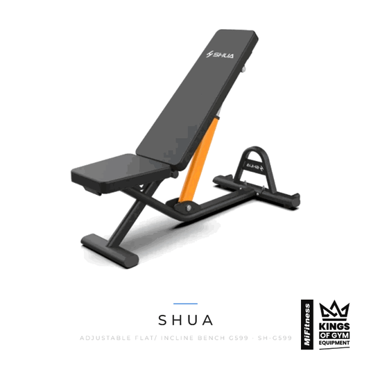 Shua Adjustable Flat/ Incline Bench (G599) – MiFitness Kings of Gym Equipment