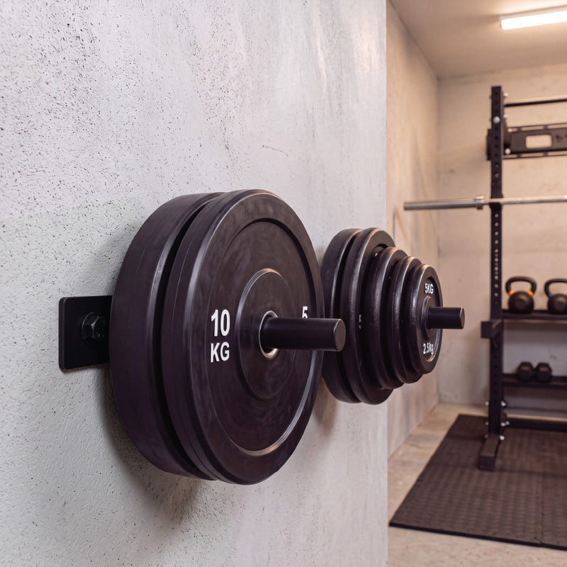 Load image into Gallery viewer, Double Wall Mounted Weight Plate Holder (3 Year Warranty)
