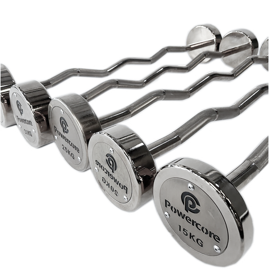 Powercore Chrome EZ Barbell (set from 15kg to 35kg)