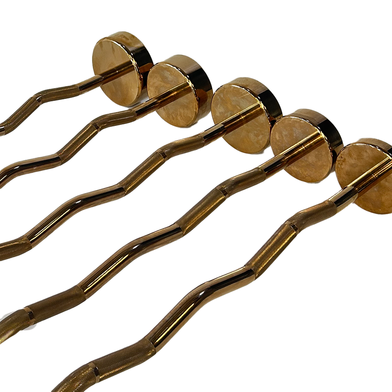 Load image into Gallery viewer, Powercore Gold Barbell - EZ (set from 15kg to 35kg)
