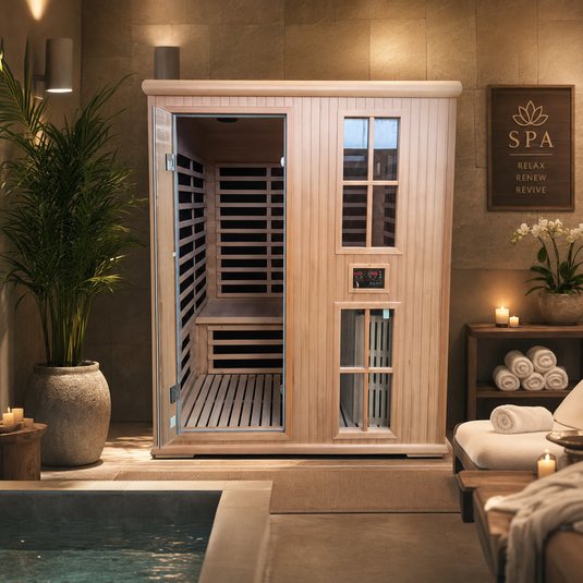 Powercore 2 Person Hybrid Sauna Halogen + Steam