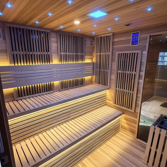 Powercore Hybrid Outdoor Sauna (6 person) 3x 2 x2.1m