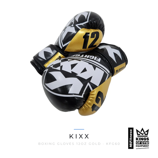 Kixx Boxing Gloves 12oz Gold – MiFitness Kings of Gym Equipment