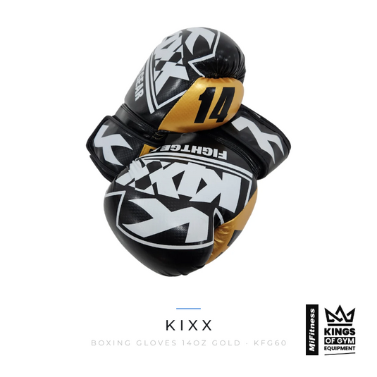 Kixx Boxing Gloves 14oz Gold – MiFitness Kings of Gym Equipment