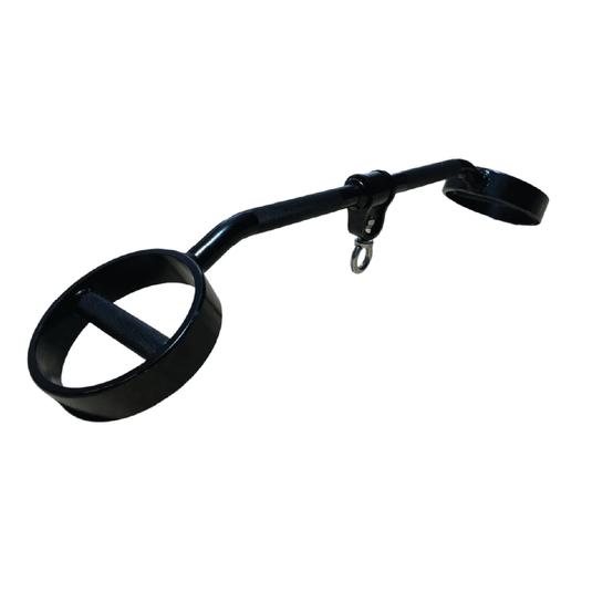Lat Bar with D-Handle Grip - Black