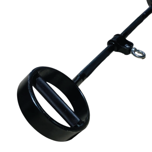 Lat Bar with D-Handle Grip - Black